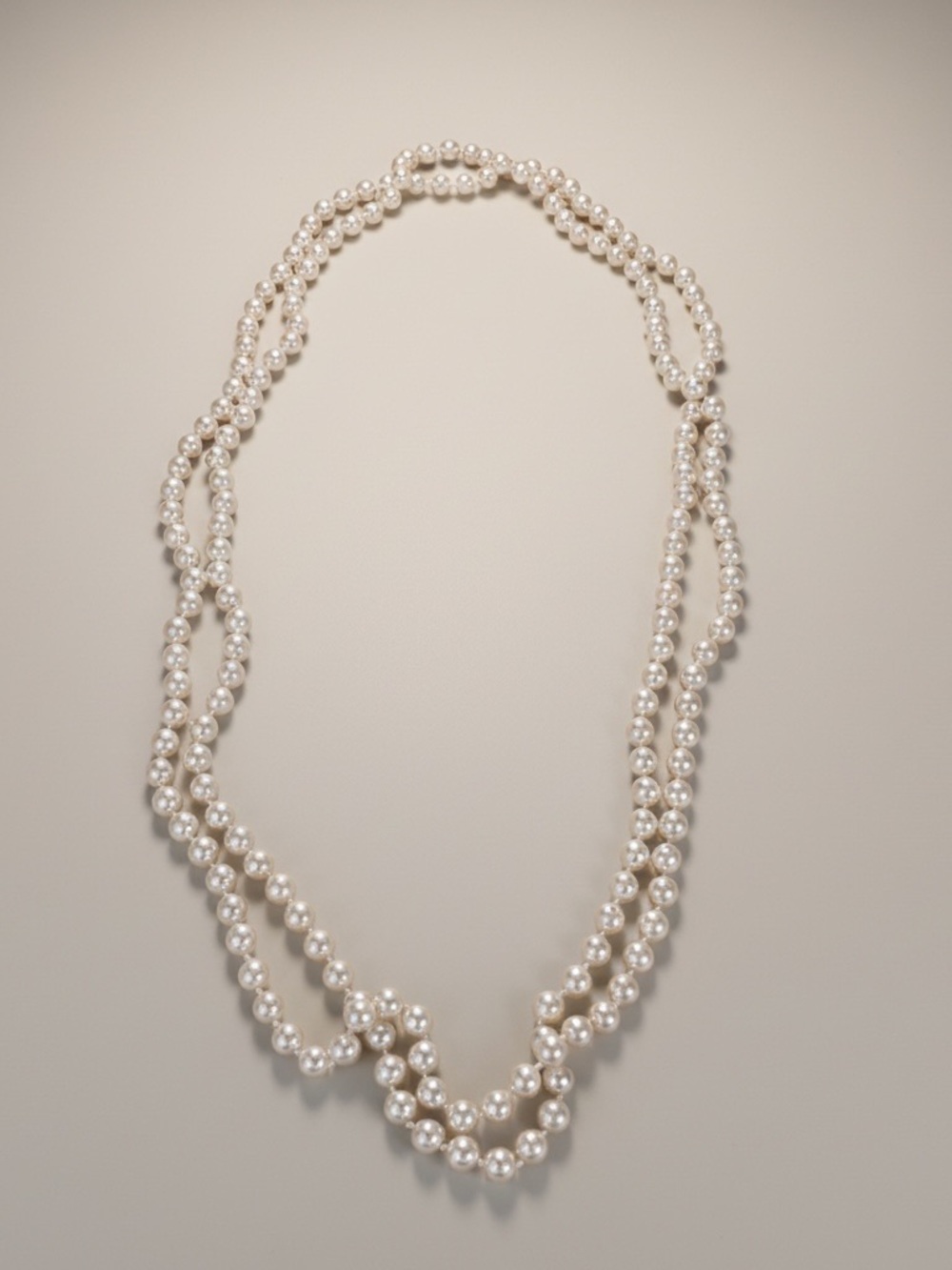 Classic Ivory Pearl Multi-Strand Necklace